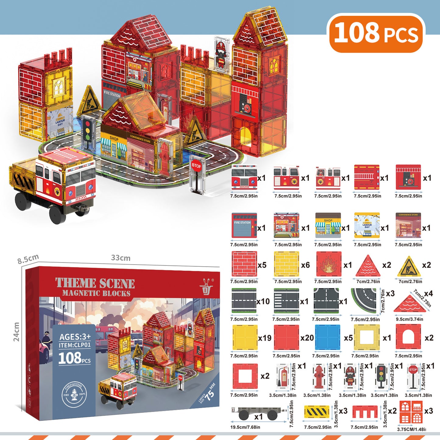 Magnetic Tiles Building Toys for Kids