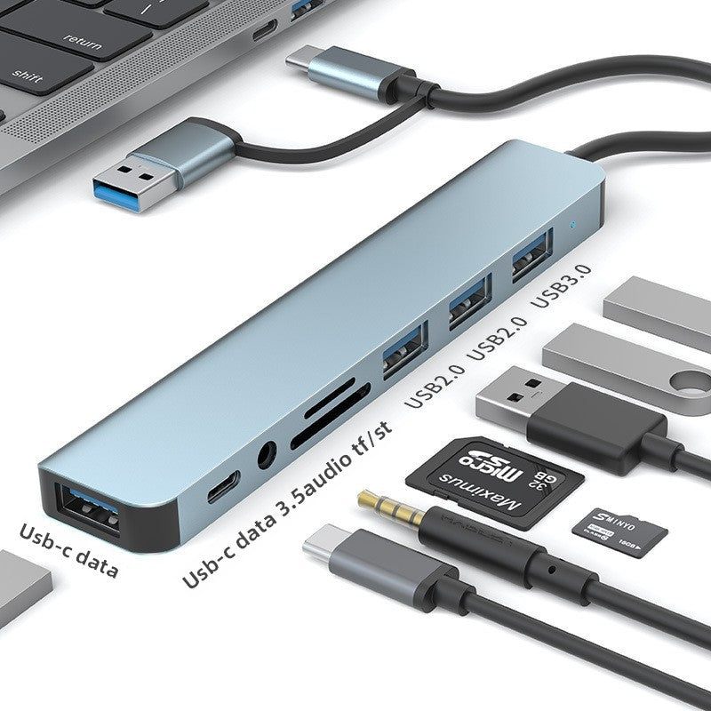 Multi-port USB 3.0 Hub with SD/TF Card Reader