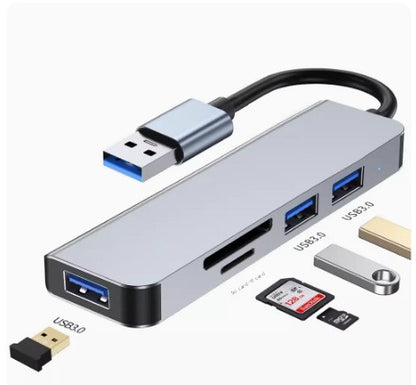Multi-port USB 3.0 Hub with SD/TF Card Reader