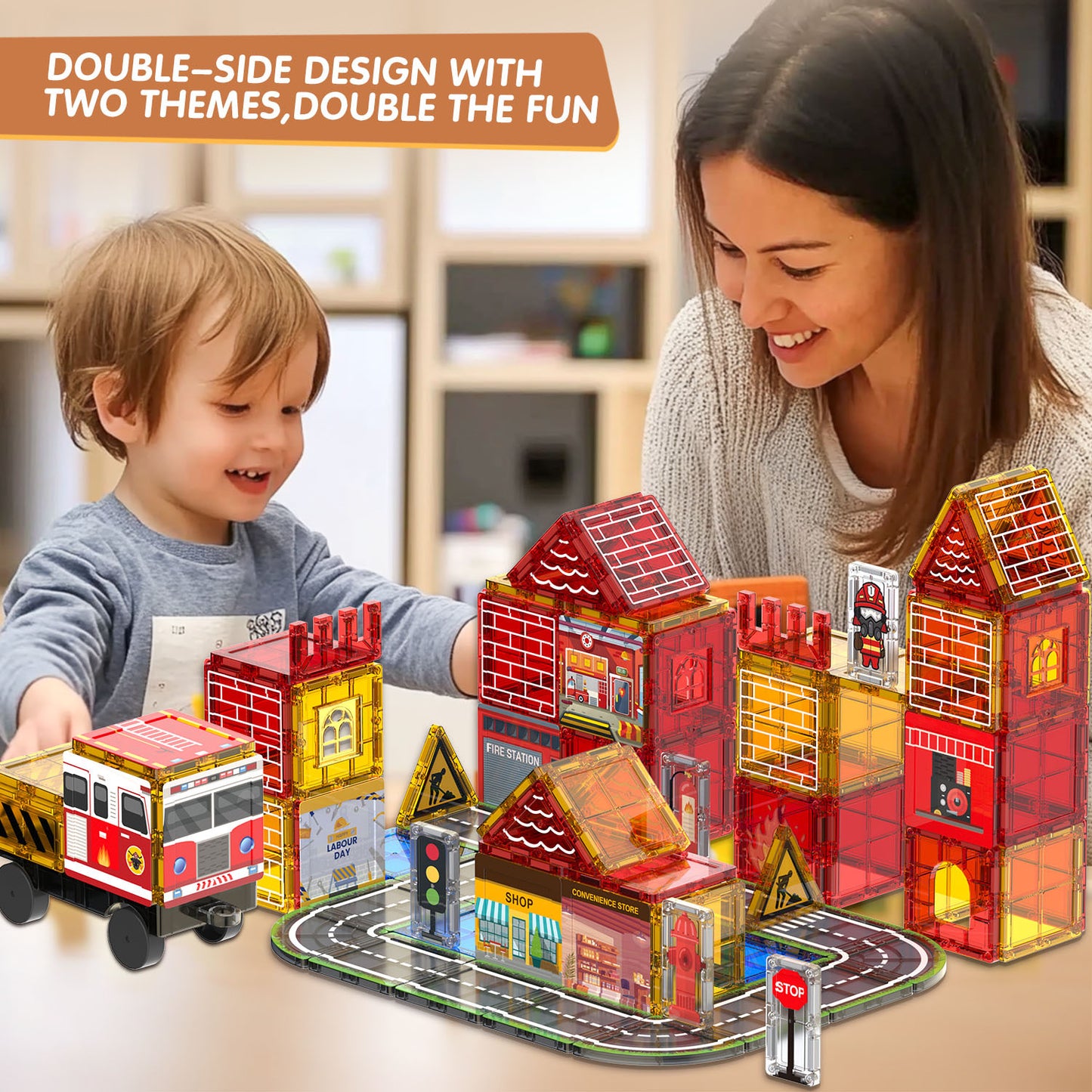 Magnetic Tiles Building Toys for Kids