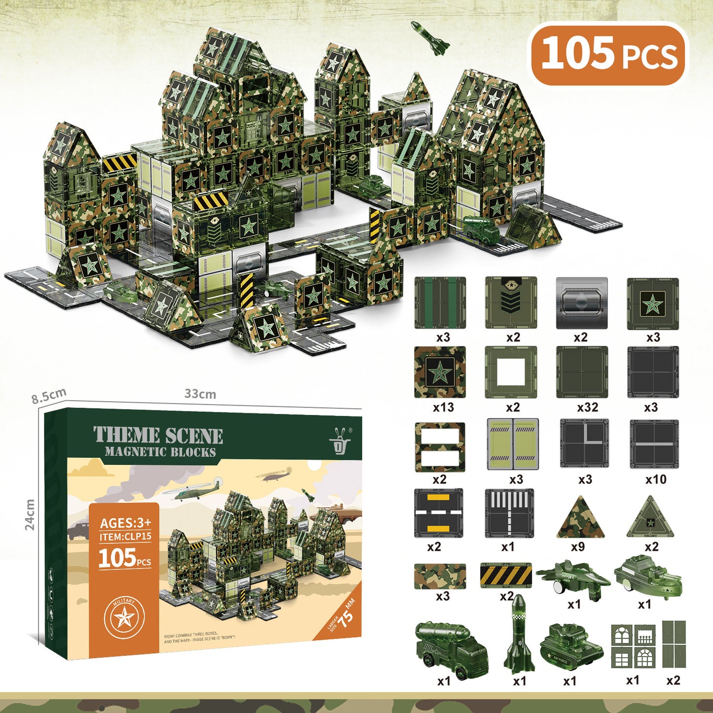 Magnetic Tiles Building Toys for Kids