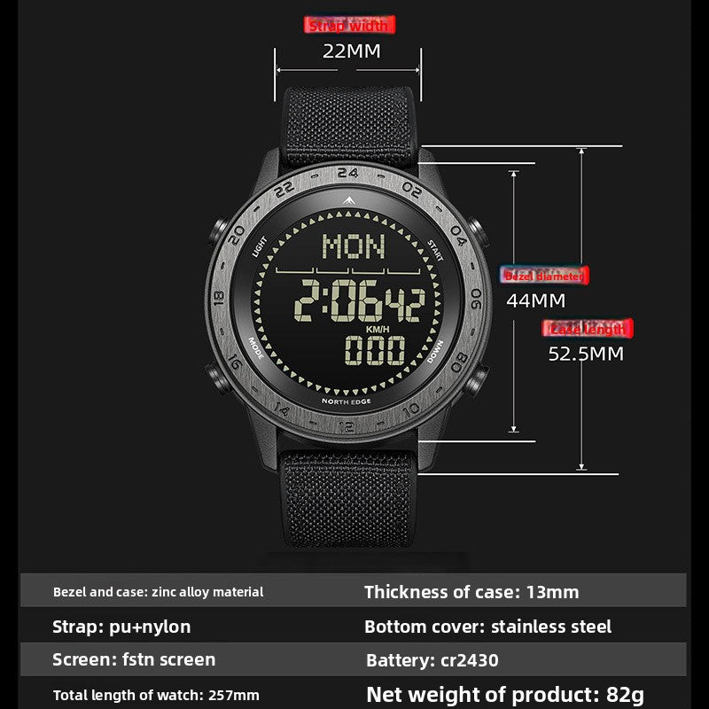 Men's Outdoor Sports Electronic Watch